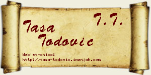 Tasa Todović vizit kartica